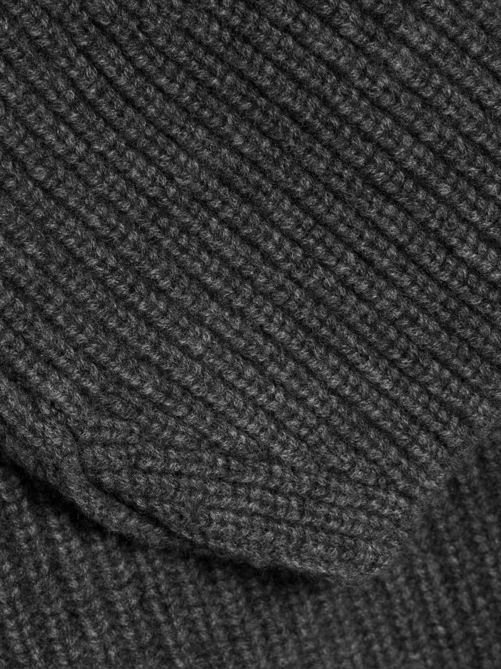 Veronica Beard Grey Matilda Wool Cashmere Ribbed Turtleneck Sweater - Medium - Picture 4 of 8